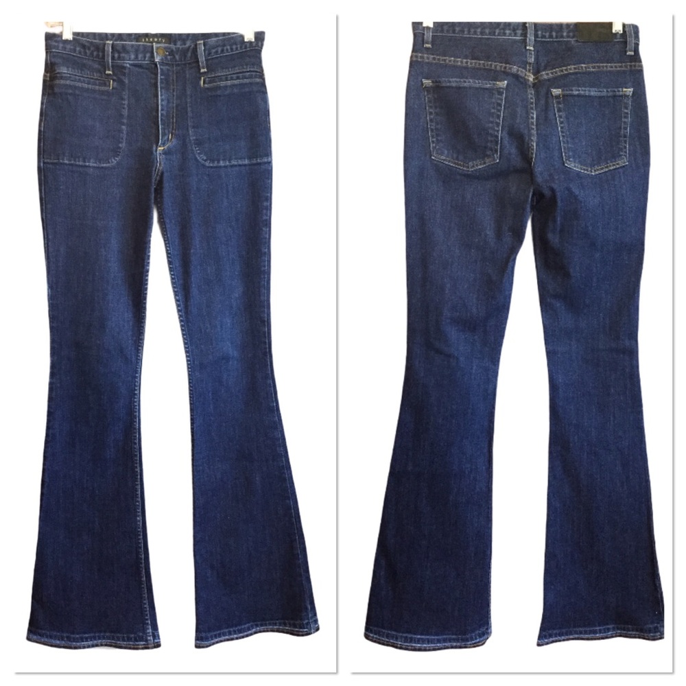 Theory women’s jeans size 29 high rise flare dark